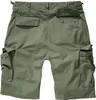 The back view of olive green cargo shorts. Náhled obrázku produktu