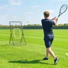 HOMCOM Kickback Rebounder Tor Rückprallwand Netz Stahl Produktbild-Vorschau 10