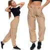 Damen Highwaist Bootcut Hose Locker Fallschirm Bequem Produktbild-Vorschau 11