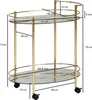 Carrello di servizio design oro 67x79 cm mobile mini bar | Anteprima dell’immagine prodotto 4