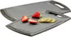 Two gray cutting boards are shown with strawberries and kiwi slices on the front board. Anteprima dell’immagine prodotto