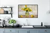MuchoWow® Gerahmtes Poster Blumen - Gelb - Stilleben 90x60 Produktbild-Vorschau 3