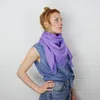 Baumwolltuch - lila - fliederfarben Lurex silber - Produktbild-Vorschau 7
