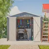 Metall Geräteschuppen Gerätehaus , 8x6FT Produktbild-Vorschau 2