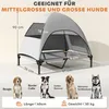 PawHut Hundeliege Outdoor mit Dach, Erhöhtes Hundebett für Produktbild-Vorschau 3