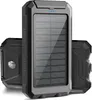 A solar power bank with multiple devices shown in the background. Produktbild-Vorschau