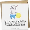 Mr. & Mrs. Panda faltkarte Physiotherapeut Herz - Weiß - Produktbild-Vorschau 1