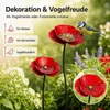 Gartendeko 2 Stück Gartenstecker Vogeltränke Winterfest, Produktbild-Vorschau 5