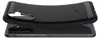 A black phone case is shown on top of a black smartphone. Náhľad obrázku produktu