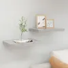 vidaXL Závěsné police 2 ks. Betonově šedá 40x23x3,8 cm MDF Náhled obrázku produktu 2