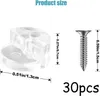 30 Stück Glashalter Clips Kit, Glasklemme Spiegelhalter Produktbild-Vorschau 2