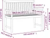 vidaXL Gartenbank 110 cm Massivholz Akazie Produktbild-Vorschau 6