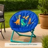 Relaxdays Moonchair Kinder, Dino, faltbar, HxBxT: 47 x 50 x Produktbild-Vorschau 11