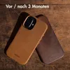 Accezz Vintage Leather Magsafe Backcover iPhone 14 - Produktbild-Vorschau 6