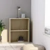 vidaXL Regał na książki 2 przegrody dąb sonoma 60x30x76,5 Podgląd zdjęcia produktu 13