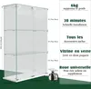 Glasvitrine mit LED-Beleuchtung, 3 Ebenen, Sammlervitrine, Produktbild-Vorschau 3