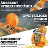 Safetytex Spanngurt 6 Meter 35mm 2000kg zweiteilig Anhänger Produktbild-Vorschau 5
