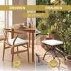 Lavea® Sitzkissen 40x40 cm, 4er Set, Weiß - mit Produktbild-Vorschau 3