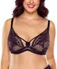 Vivisence Dame Soft BH  Spitze Netz Träger Schalen Schleife Produktbild-Vorschau 6