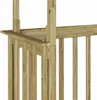 A close-up view of the wooden construction of a grill hut. Podgląd zdjęcia produktu