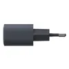 A close-up studio shot of a black USB-C power adapter. Anteprima dell’immagine prodotto