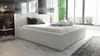 A modern bedroom with a large bed, large windows, and decorative elements. Produktbild-Vorschau