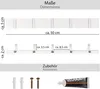 ONVAYA® Garderobenhaken | Weiß | Wandgarderobe in modernem Produktbild-Vorschau 2