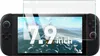 A screen protector is placed over a Nintendo Switch console, displaying a game on its screen. Produktbild-Vorschau