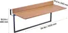 SucceBuy Table suspendue pour balcon, 38,1 x 99,1 cm, rampe Voir les images du produit 8