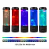 Five jellyfish lamps in different colors are displayed in a row, with a strip of colorful LEDs below them. Anteprima dell’immagine prodotto