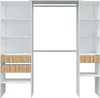 Ary - Grande Armoire, 196x187h cm Blanc, 3 Tiroirs Voir les images du produit 5