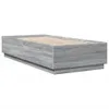 The Living Store Bettgestell mit LED Grau Sonoma 90x200 cm Produktbild-Vorschau 4