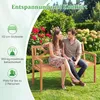 Banc de jardin COSTWAY en bois, banc en bois, banc 2 Voir les images du produit 4