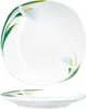 6x White Calla Assiette à gâteaux Porcelaine 6 personnes Voir les images du produit 3