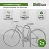 2 x Fahrradanlehnbügel  111,5 x 40 cm Stahl feuerverzinkt Ø Produktbild-Vorschau 2