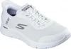 A white Skechers Go Walk sneaker is shown from a side angle on a white background. Voir les images du produit