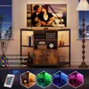 TV Lowboard Eckschrank mit LED Beleuchtung, Produktbild-Vorschau 3