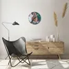 Wanduhr - Rund - Glasuhr - Hände Schmuck Boho - 30x30cm - Produktbild-Vorschau 6