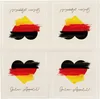 itenga 40x Serviette Herz Flagge DEUTSCHLAND Produktbild-Vorschau 4