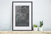 MuchoWow® Gerahmtes Poster Bad Kreuznach - Stadtplan - Blau Produktbild-Vorschau 4