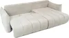 Ecksofa Schlafsofa ONTARIO in Stoff Poso Braun Ottomane Produktbild-Vorschau 3