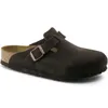 A single brown Birkenstock sandal is shown against a white background. Produktbild-Vorschau