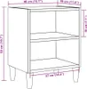 vidaXL Noční stolky 2 ks. Artisan dub 40x30x50 cm materiál Náhled obrázku produktu 8