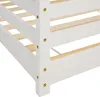 Homestyle4u detská posteľ biela 90x200cm dom posteľ ochrana Náhľad obrázku produktu 6