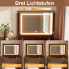 Toaletka Merax z odchylanym lustrem LED o 3 barwach Podgląd zdjęcia produktu 6