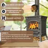 ACXIN Komínový ventilátor 4 lopatky Ventilátor na kamna bez Náhled obrázku produktu 4