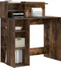 vidaXL Stůl z kouřového dubu 90 x 48 x 101,5 cm materiál na Náhled obrázku produktu 3