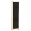 A tall, narrow, six-panel room divider with black fabric inserts and a light wood frame, presented against a white background. Náhled obrázku produktu