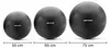Meteor Gymnastikball 65 cm Schwarz, Anti-Burst Fitnessball Produktbild-Vorschau 4