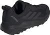 A black Adidas Terrex Anylander outdoor hiking shoe is shown from the side and slightly from the back. Produktbild-Vorschau
